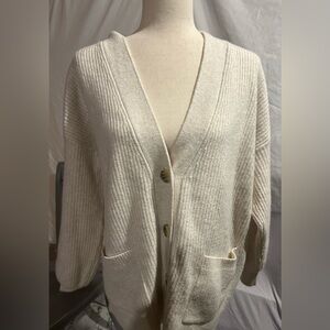 Aerie XS ivory cardigan